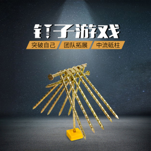钉子游戏中流砥柱团建活动道具游戏素质拓展公司学校培训练器材