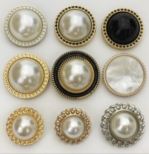 高端扣子奢华貂皮扣子高档大扣好看的扣子精致简约时尚百搭装饰扣