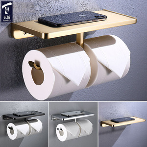 德系卫生间纸巾架挂免打孔酒店厕所纸架宾馆卷纸架盒卫生纸置物架