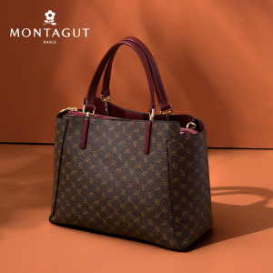 梦特娇女包2020夏新款时尚印花手提包大包斜挎单肩包大容量托特包