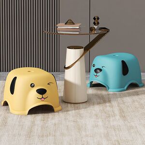 小矮凳家用防滑换鞋凳儿童椅子卡通旺旺小狗板凳成人多功能小凳子