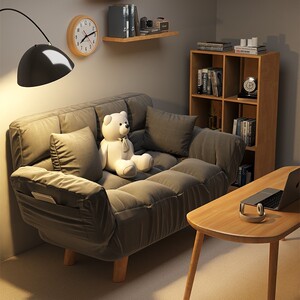 网红懒人沙发可躺可睡可折叠榻榻米沙发床单人双人小户型阳台卧室