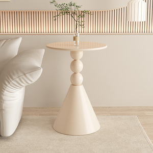 奶油风边几铁艺置物架创意茶几沙发边桌简约现代小桌子卧室床头桌