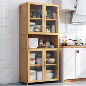 厨房置物架落地多层柜子储物柜家用微波炉橱柜收纳柜碗柜餐边柜