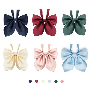 原创jk纯色可爱兔耳蝴蝶结领结领花学生女日系学院风制服配饰小物