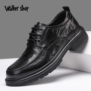 Walker Shop奥卡索奢侈品男鞋大牌男皮鞋正装办公商务厚底休闲鞋