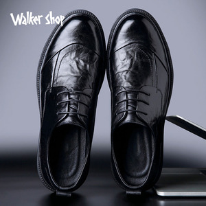WalkerShop奥卡索奢侈品男鞋大牌真皮皮鞋男士英伦商务休闲正装鞋