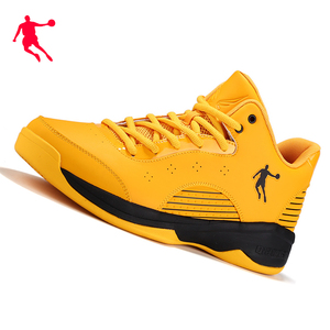 乔丹低帮篮球鞋正品男子黄色运动鞋学生专业比赛战靴子大黄蜂系列