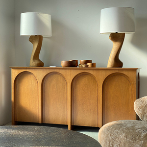 浮愫中古/拱形门 边柜丹麦复古定制斗柜 家具复刻储物抽屉mcm弧形