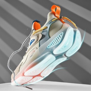 李宁贵人联名男鞋秋季透气青少年初中学生运动鞋网面休闲老爹潮鞋