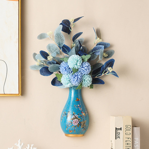 欧式壁挂壁饰装饰花瓶客厅创意墙面花艺陶瓷小花插墙饰免打孔挂件