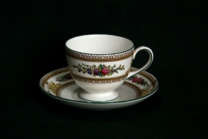 英国 wedgwood  columbia哥伦比亚骨瓷咖啡杯红茶杯蝶