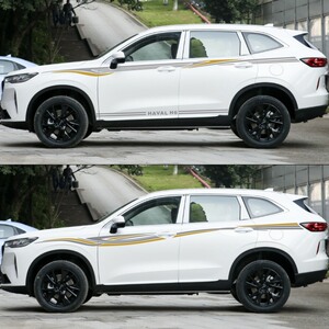 适用第三代哈弗h6车贴拉花改装车身腰线彩条贴纸装饰汽车划痕贴画