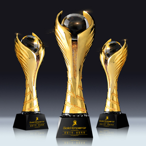 树脂奖杯镀金冠亚季金银铜高档水晶篮球足球颁奖定制精英荣誉奖杯