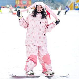 2024新款滑雪服女套装男单板双板防水防风专业防寒户外滑雪衣裤