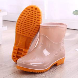 成人短筒时尚防水鞋雨鞋雨靴女夏牛筋底胶鞋家用洗衣水靴防滑套鞋