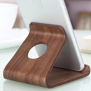 手机支架桌面木质简易支撑木制托架子懒人床头置物架看电视通用型