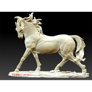 马摆件木雕马到成功骏马奔腾stl圆雕图3d打印立体模型电脑雕刻图
