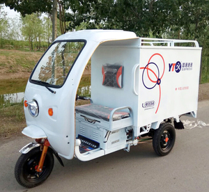 带篷电动快递三轮车 成人电动三轮货车 圆通快递专用电瓶车龙泽