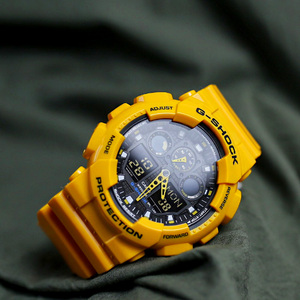 casio卡西欧手表男gshock大黄蜂防水学生运动电子表ga-100a-9a