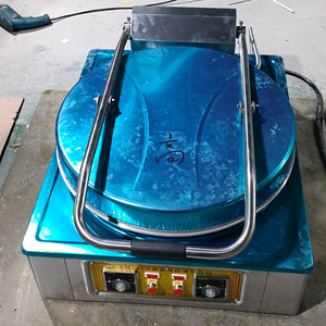 自动控温铸管亮锅双面加热 电饼铛商用 烤饼机 煎饼机 烤肉夹馍机