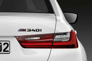 BMW宝马原厂尾标3系M340i 竞速版黑色尾标车标字标改装亮黑色尾贴