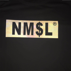 孙笑川潮牌nm$l反光nmsl联名t恤纯棉舒适带带大师兄同款短袖