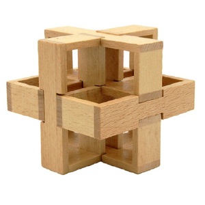 抽屉锁孔明锁鲁班锁彩色六通拓扑解套解扣 学生创意礼物 儿童奖品