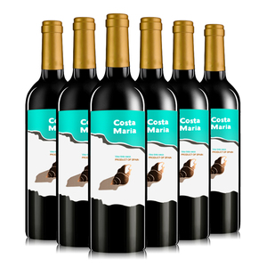 西班牙进口红酒 玛丽亚海之情Maria干红葡萄酒750ml*6瓶 整箱佐餐