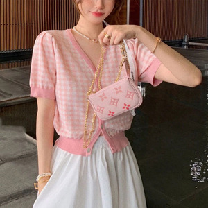 包包女夏季2022新款粉色珍珠链条包设计感小众单肩包百搭斜挎包女