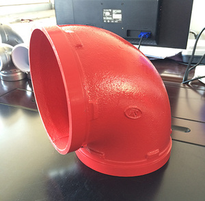 消防卡箍90度弯头 角弯 11.25度 22.5度 沟槽168弯头dn168