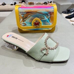 大东凉拖鞋女粗跟