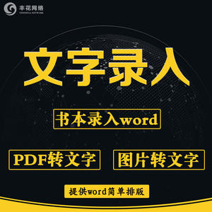 文字录入代打字服务 书本转文字 书籍扫描转图片文字 pdf转word