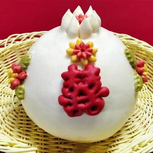 胶东花饽饽结婚喜饽饽喜馍花馍婚礼花糕石榴多子多孙元宝富贵馒头