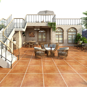 新款田园仿古砖600x600客厅防滑地砖复古瓷砖阳台庭院花园地板砖