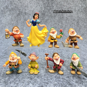白雪公主和七个小矮人 人偶摆件手办模型 蛋糕装饰 儿童玩具礼物