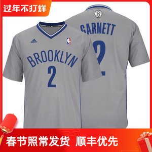 adidas阿迪达斯 加内特 布鲁克林篮网 短袖球衣sw刺绣球衣 m87029