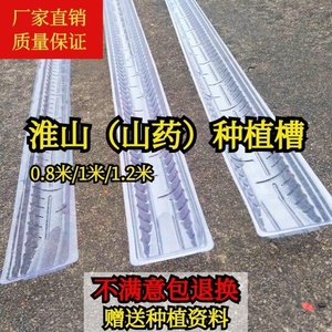 塑料槽长条培育模具0.8吸塑紫山药山药塑料管种植淮山u型管1.5米