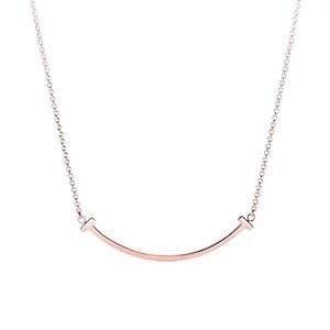 00福润莱旗舰店天猫18k黄金锁骨链彩金联名蒂芙尼微笑项链笑脸吊坠