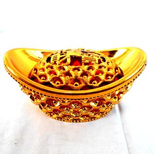 祭祀祭祖佛教用品 塑料大个金元宝 烧纸冥币金条殡葬丧葬清明包邮