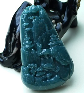 tb281669850淘宝缅甸翡翠a货 蓝水黄翡 双彩飘绿冰