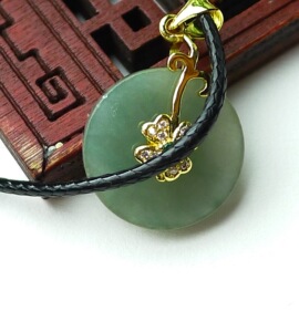 天然翡翠平安无事吊坠护身符玉坠时来转运挂件挂件女孩送礼项链女