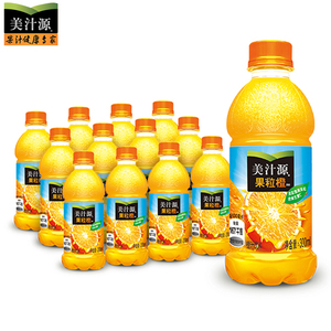 可口可乐美汁源果粒橙迷你小瓶装夏季饮料果汁果肉批发特价整箱装