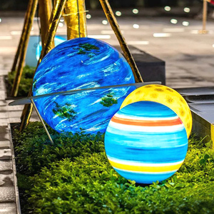 户外防水发光星球落地灯太阳系八大行星地球室外草坪庭院装饰台灯