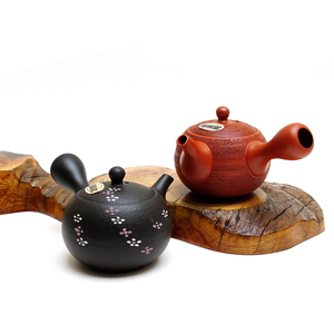 日本常滑烧侧把壶春秋窑松皮纹日式家用泡茶壶小号一人用过滤单壶