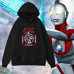 港风日系连帽卫衣宇宙和平贝利亚捷德奥特曼衣服大人联名上衣服潮