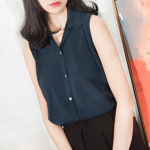纽扣衬衫背心