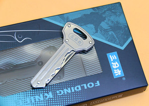 正品三刃木创意钥匙扣挂件折叠刀升级加强版不锈钢便携小刀包邮