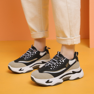 阿比让老爹鞋女2021百搭新款韩版厚底休闲女鞋运动鞋跑步鞋