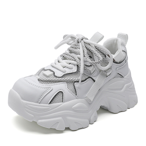 阿比让2023牛皮夏季新款时尚百搭舒适透气女鞋休闲老爹鞋